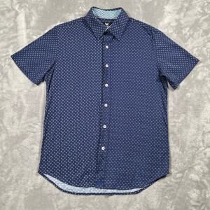 Butter Cloth Shirt Medium Blue Stretchy Classic Work Office Smart Casual Cotton